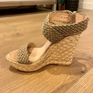 Stuart Weitzman Slingback Wedge Sandals